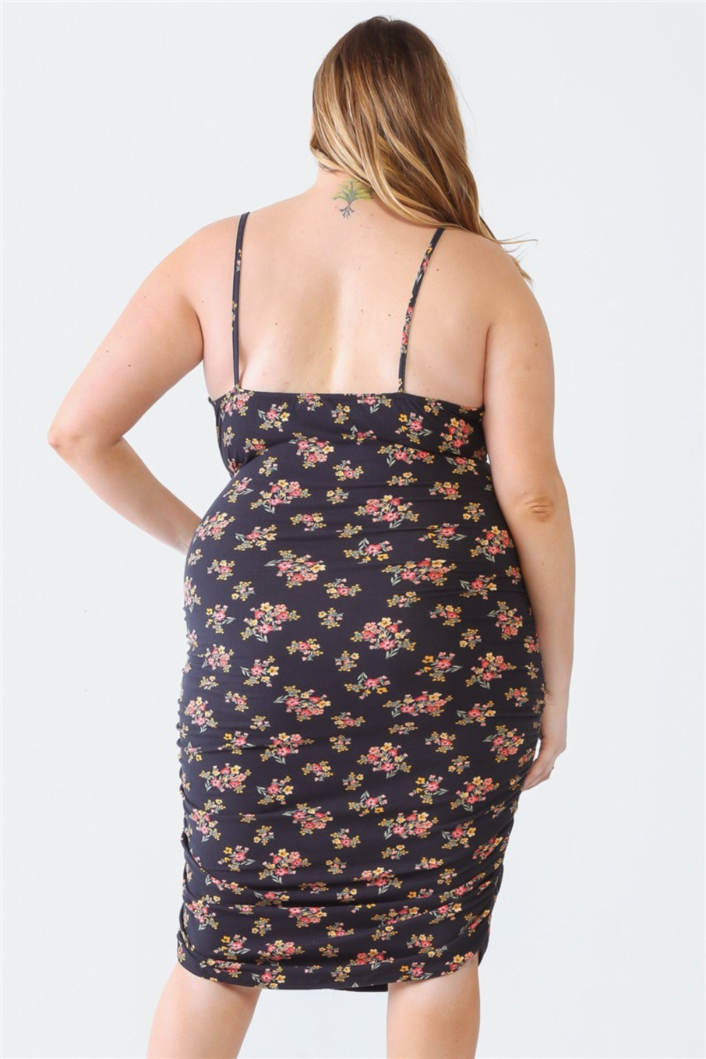 Blossom Beauty Ruched Floral Cami Dress