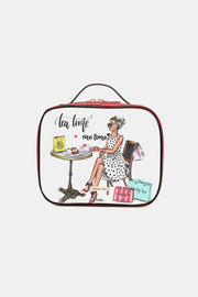 Printed Handbag with Three Pouches Bags Muses Of Bohemia Tea Time Me Time One Size 